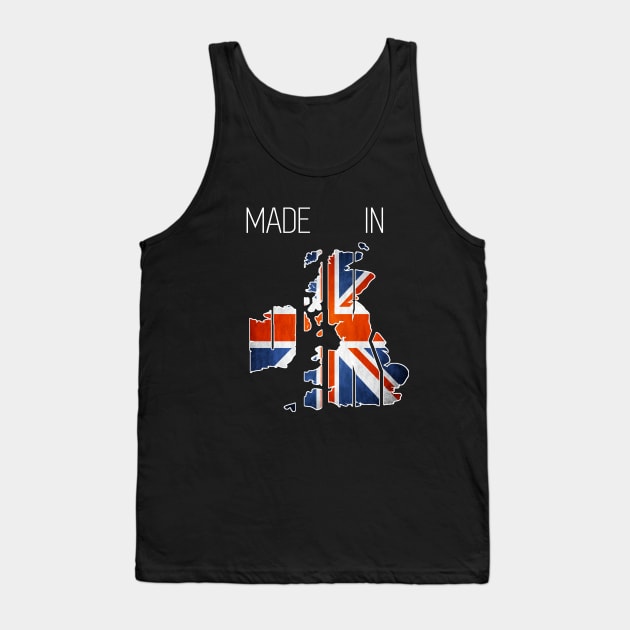 Made in the UK. British. London. Perfect present for mom mother dad father friend him or her Tank Top by SerenityByAlex